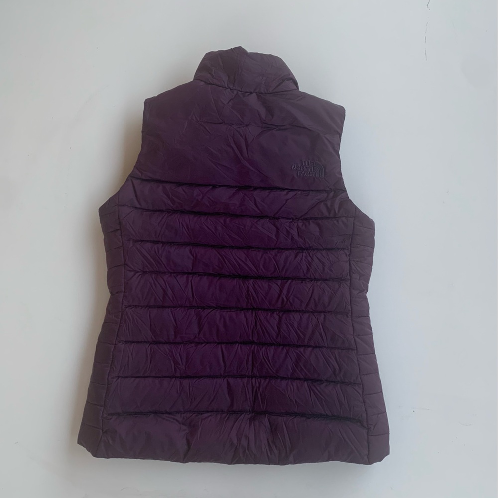THE NORTH FACE NF0A4R3F Women Aconcagua Puffer Vest Sz S/P Dark Purple 550 Down - Picture 2 of 14